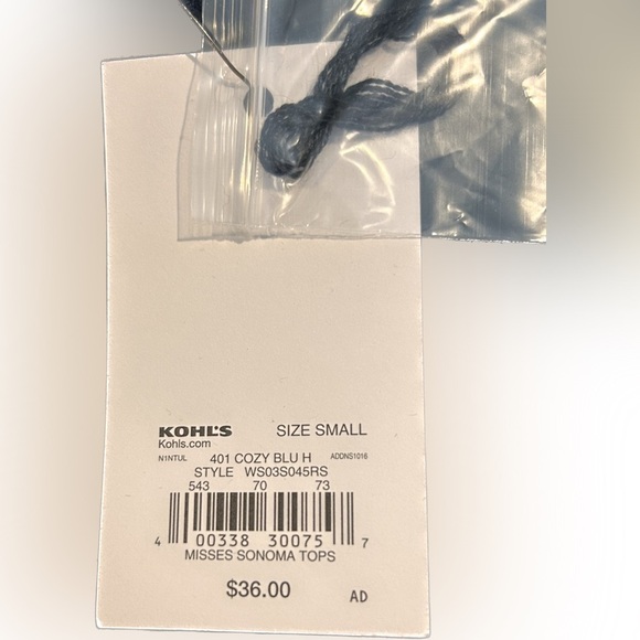 Blue Cardigan, Small, Sonoma - NWT - Picture 4 of 4